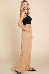 Culture Code Full Size High Waist Wide Leg Cargo Pants - Trendsi - Flyclothing LLC