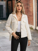 Belt Button-Up Outerwear - Trendsi - Flyclothing LLC