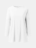 Full Size Round Neck Long Sleeve T-Shirt - Trendsi - Flyclothing LLC