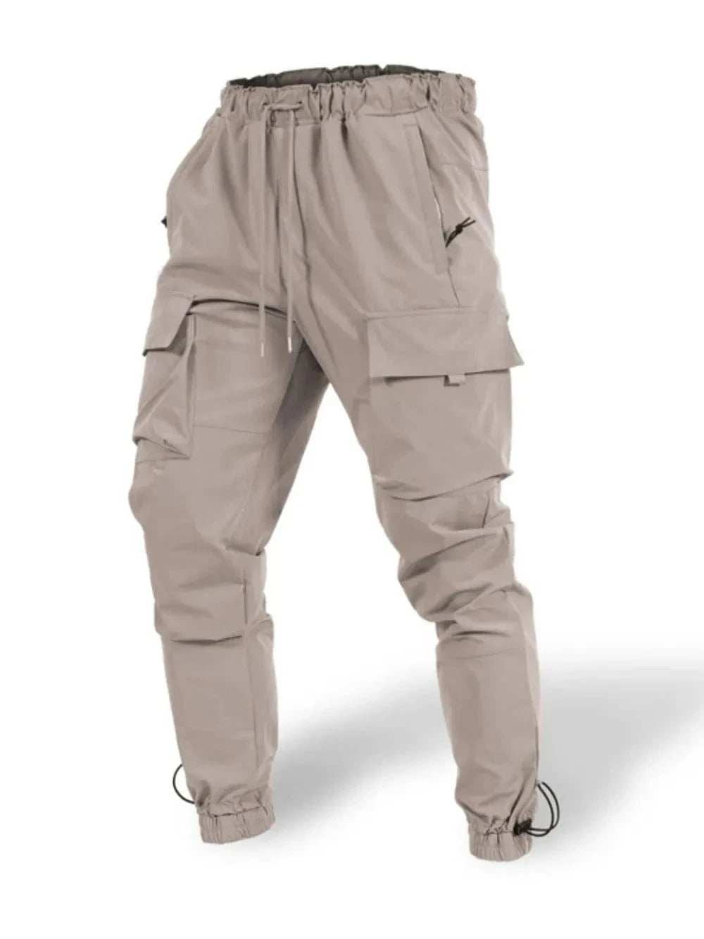 Men's Plus Size Drawstring Pants with Cargo Pockets - Trendsi - Flyclothing LLC