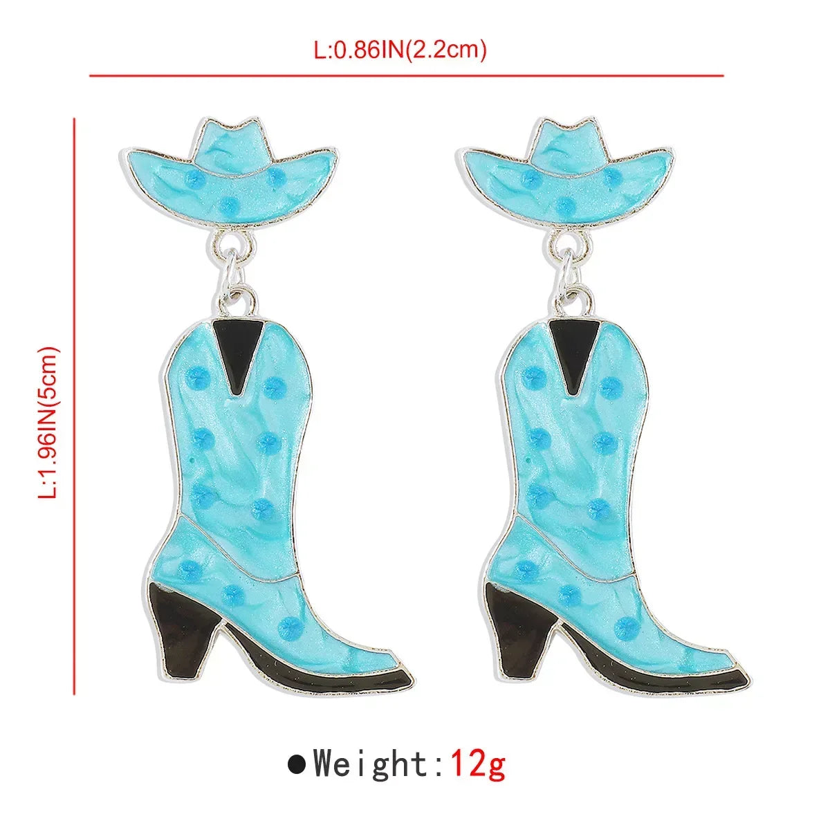 Cowboy Boot Dangle Earrings - Trendsi - Flyclothing LLC