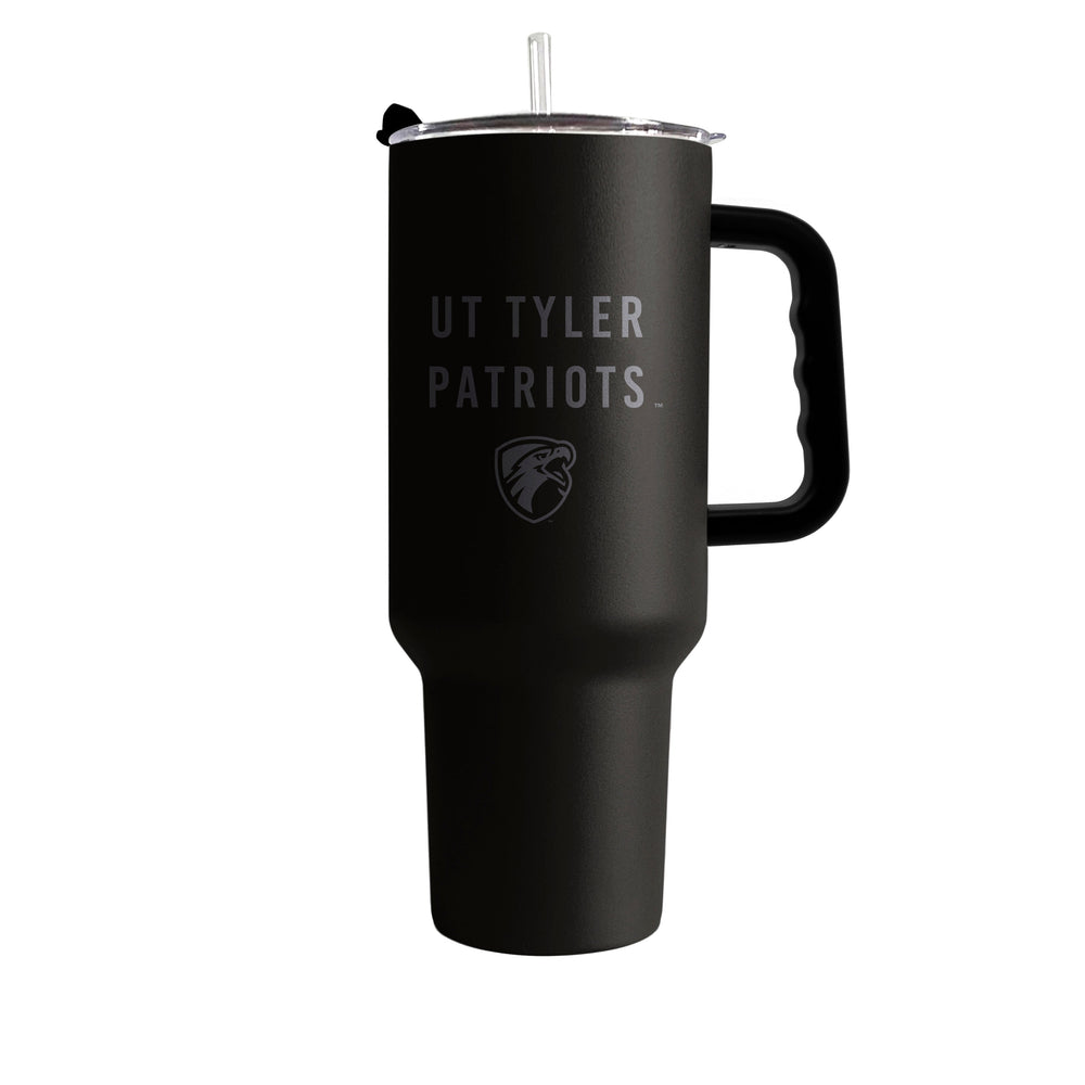 Texas at Tyler 40oz Black Tonal Powder Coat Tumbler