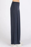 Mittoshop Yoga Air Stretch Elastic Waist Wide Leg Pants - Trendsi