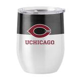 Univ of Chicago 16oz Colorblock Stainless Curved Beverage