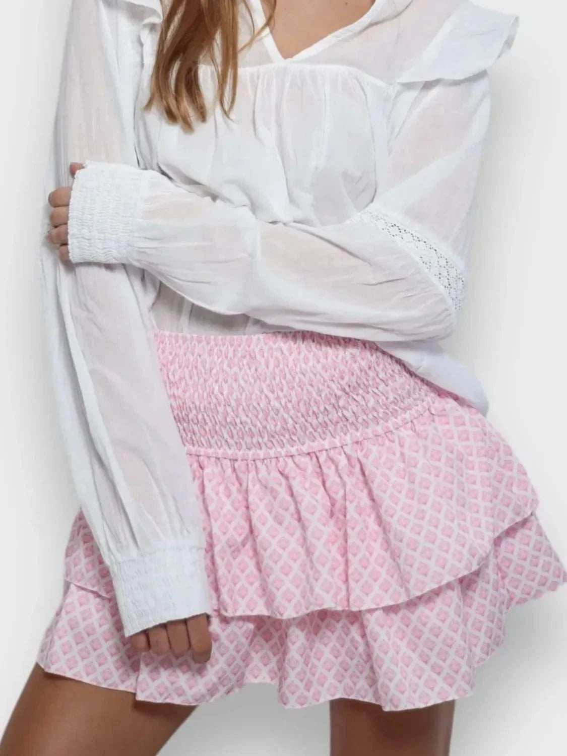 Layered Mini Skirt - Trendsi - Flyclothing LLC