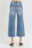 Risen High Rise Cropped Flare Jeans - Trendsi - Flyclothing LLC