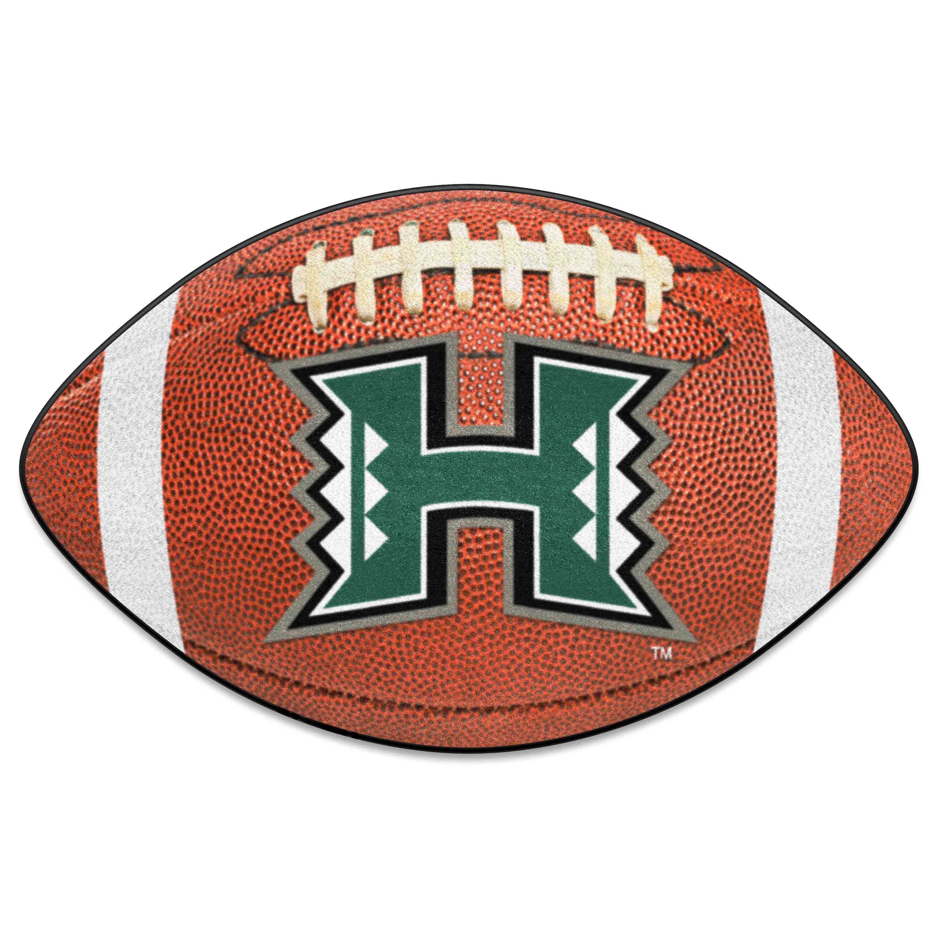 Hawaii Rainbows Football Rug - 20.5in. x 32.5in. - Hawaii