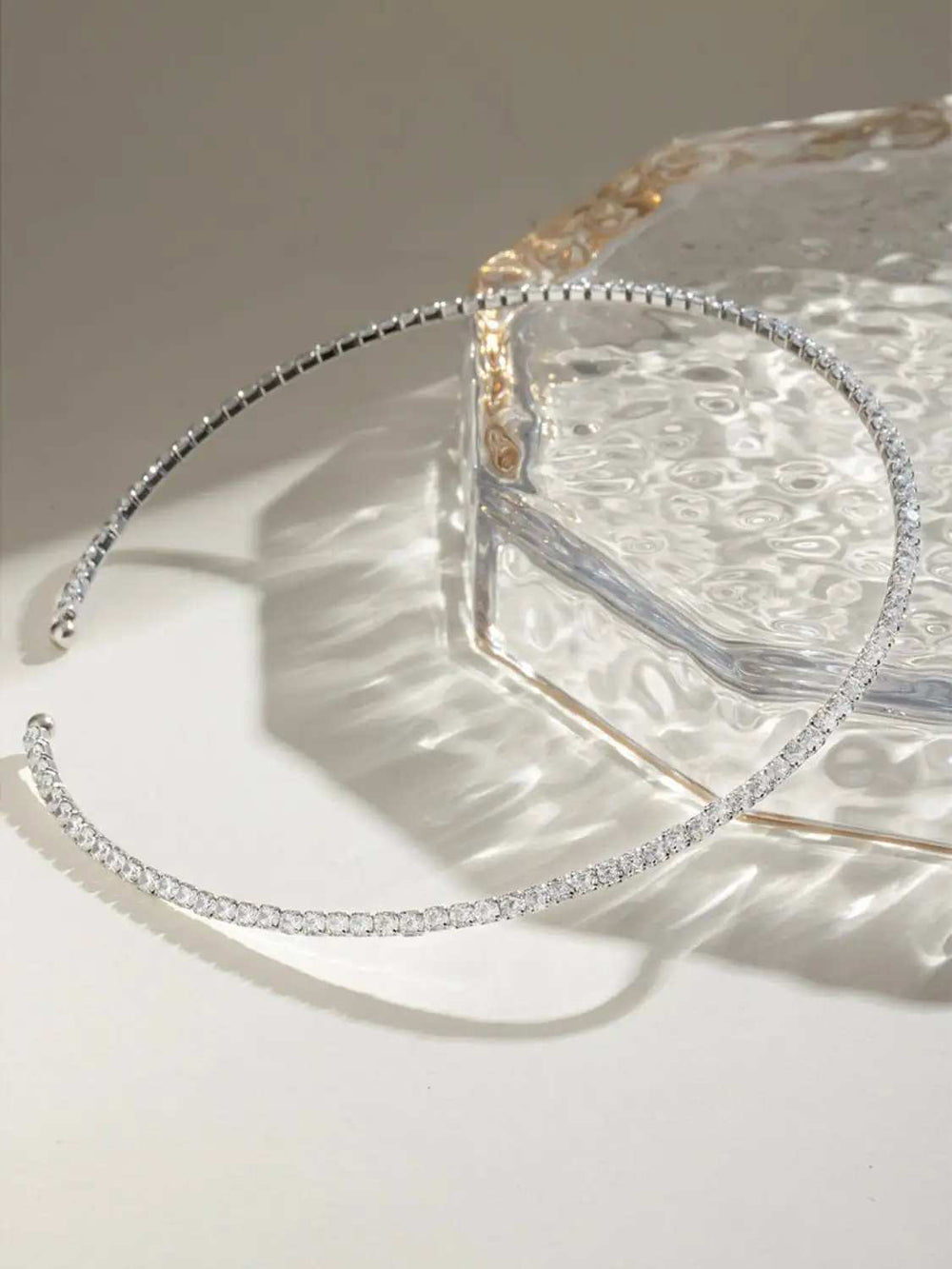 Stainless Steel Inlaid Zircon Necklace - Trendsi - Flyclothing LLC