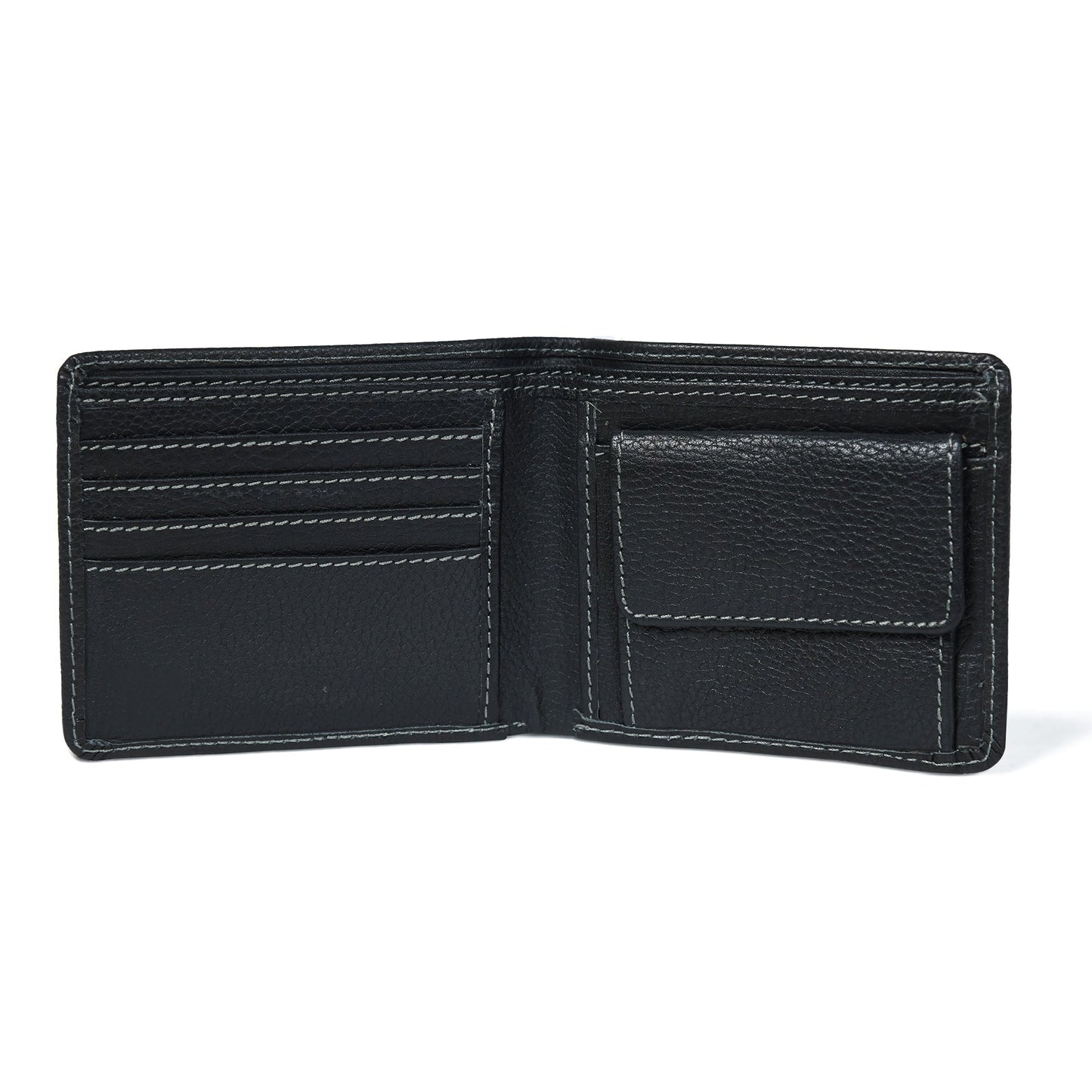 Classic Black Leather Wallet - Classy Leather Bags - Flyclothing LLC