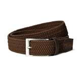 Braided Brown Canvas Belt - Classy Leather Bags - Flyclothing LLC