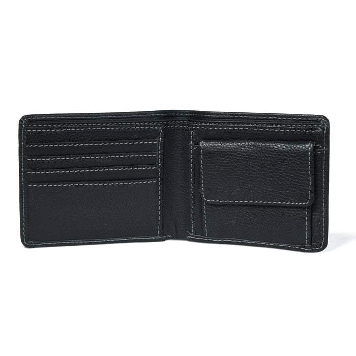 Classic Black Leather Wallet - Classy Leather Bags - Flyclothing LLC