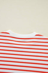 Striped Dropped Shoulder Long Sleeve Sweatshirt - Trendsi - Flyclothing LLC