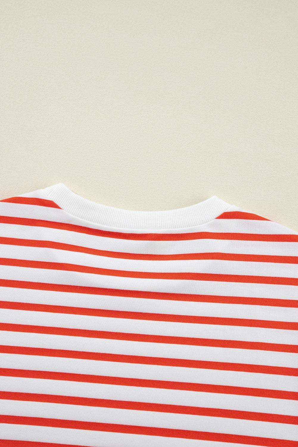 Striped Dropped Shoulder Long Sleeve Sweatshirt - Trendsi - Flyclothing LLC