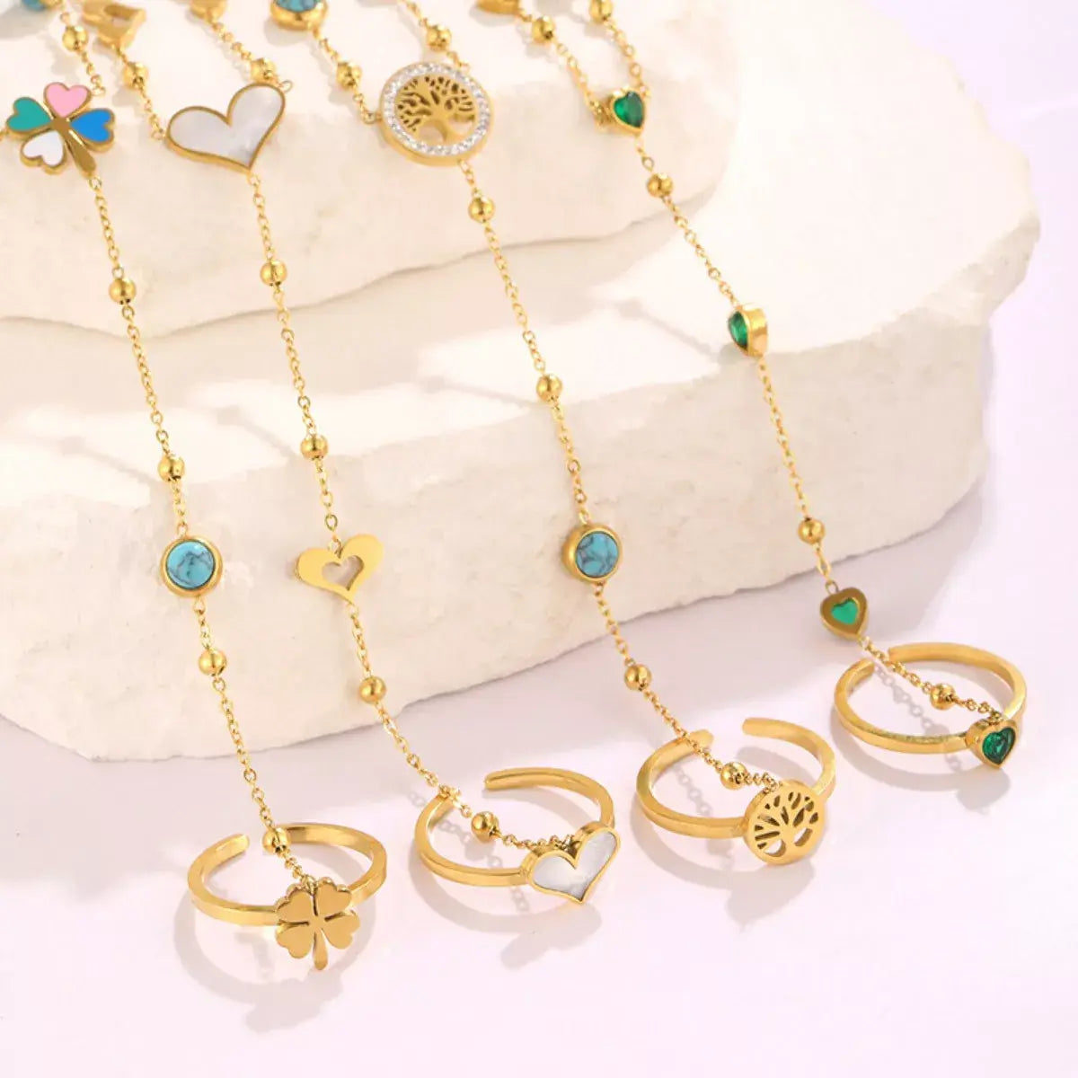 18K Gold-Plated Chain Bracelet - Trendsi - Flyclothing LLC