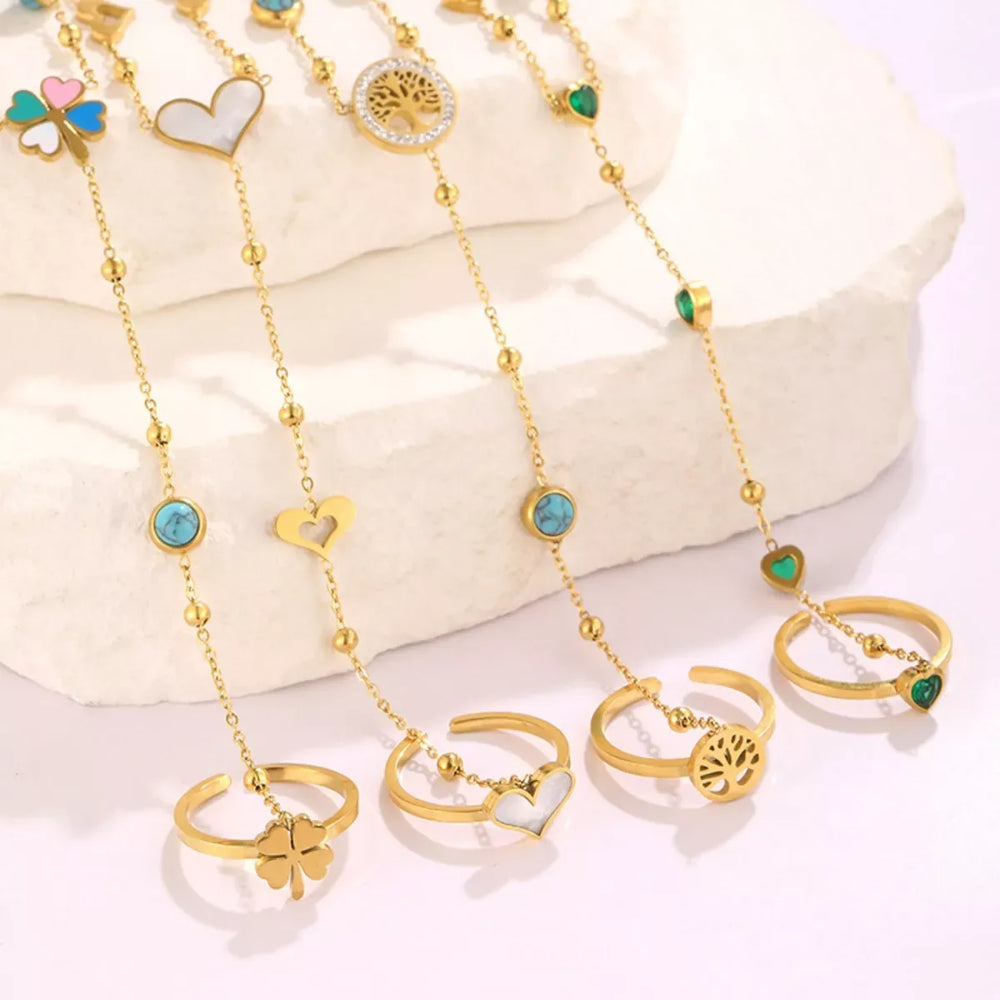 18K Gold-Plated Chain Bracelet - Trendsi - Flyclothing LLC