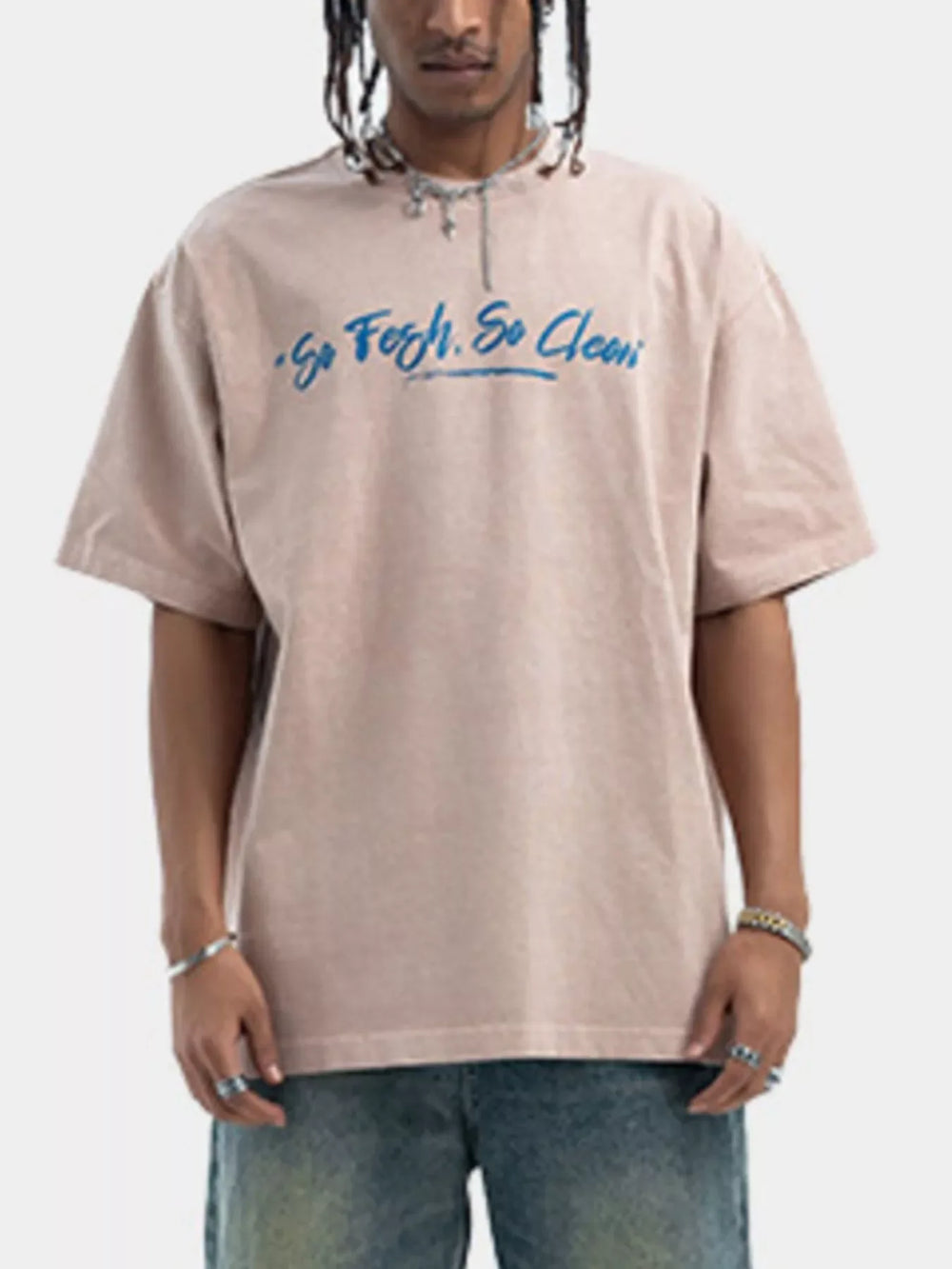 Men's Washed Graphic Oversized T-Shirt - Trendsi - Flyclothing LLC