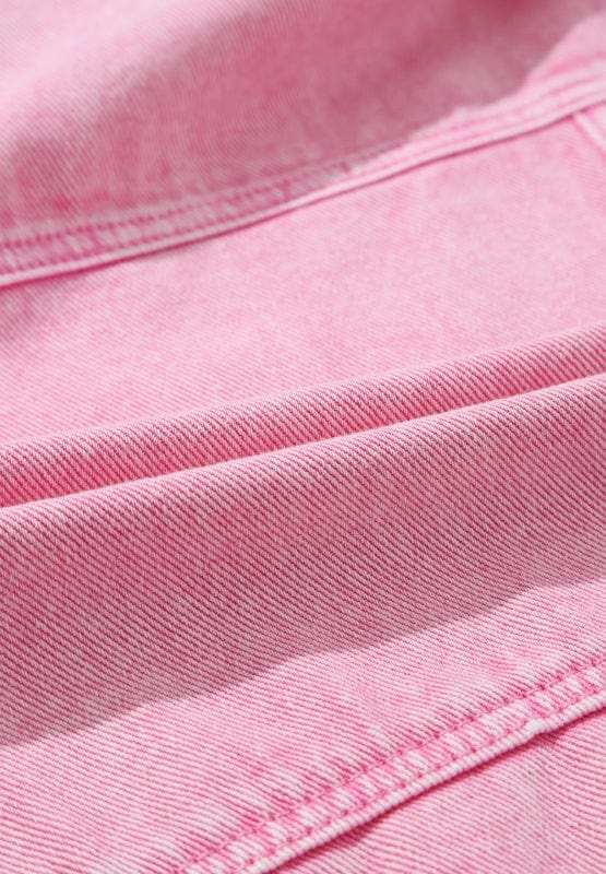 Studded Button Up Denim Jacket - Trendsi - Flyclothing LLC