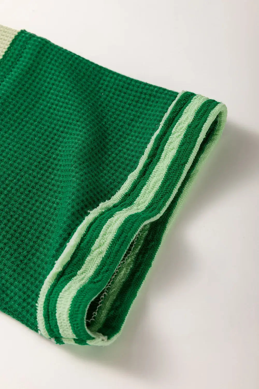 Striped Textured Half Sleeve T-Shirt - Trendsi - Flyclothing LLC