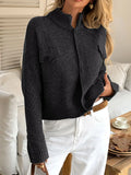 Button-Down Knit Cardigan - Trendsi - Flyclothing LLC