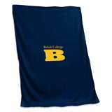 Beloit College Navy New Logo Sweatshirt Blanket (Screened) - Logo Brands - Flyclothing LLC