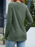 V-Neck Long Sleeve T-Shirt - Trendsi - Flyclothing LLC