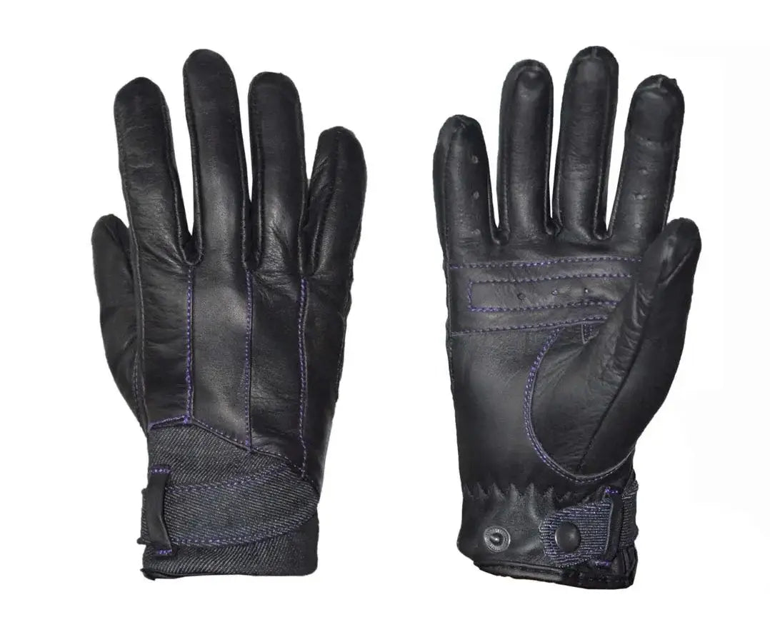 Ladies Full Finger Gloves - Unik Just for Bikers - Flyclothing LLC
