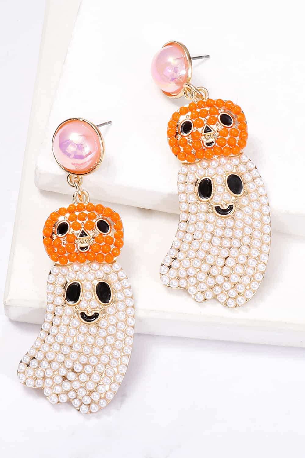 Halloween Ghost Shape Dangle Earrings - Trendsi - Flyclothing LLC