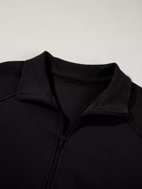 Drop Shoulder Zip Up Jacket and Drawstring Pants Active 2pcs Set - Trendsi - Flyclothing LLC