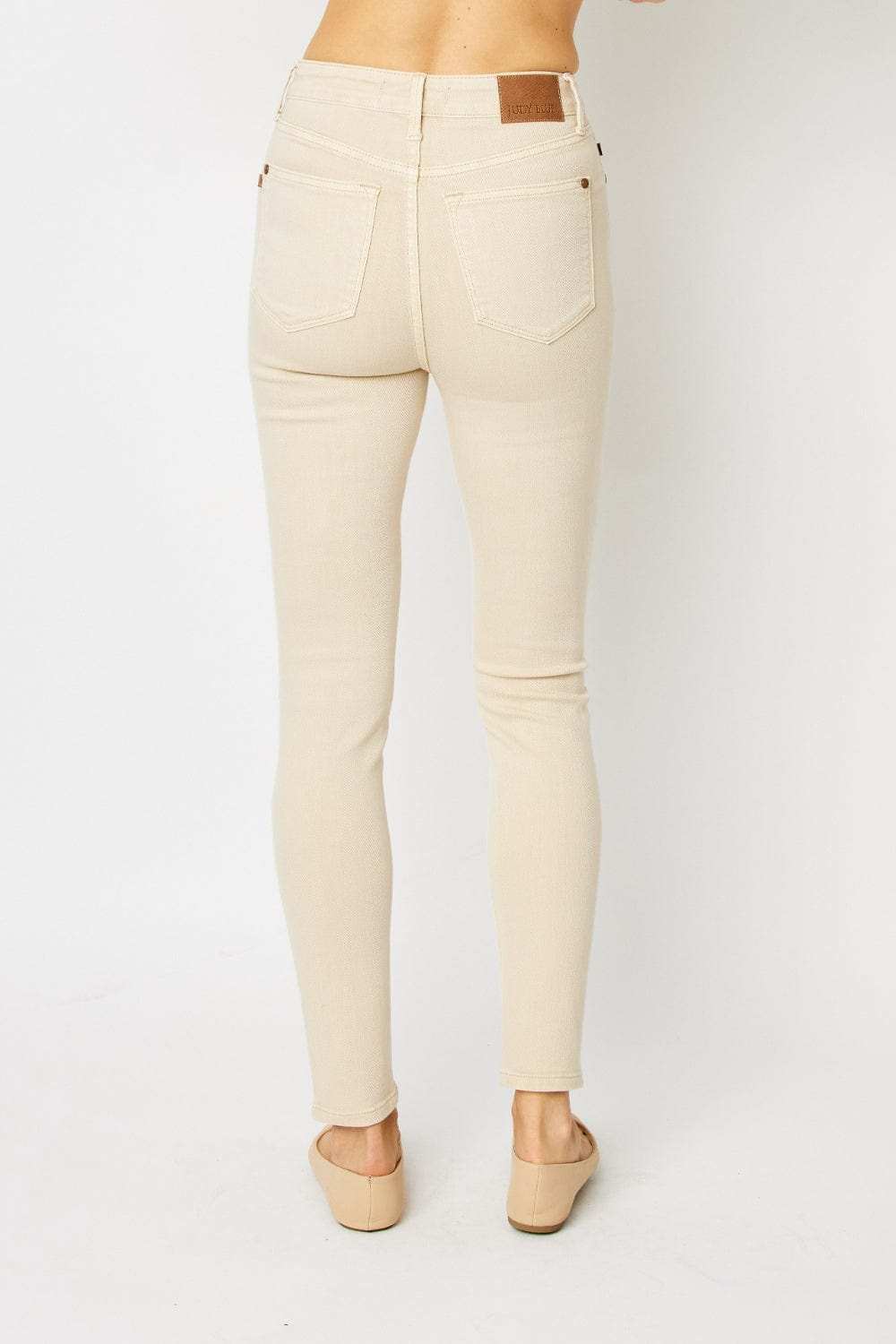 Judy Blue Full Size Garment Dyed Tummy Control Skinny Jeans - Trendsi - Flyclothing LLC