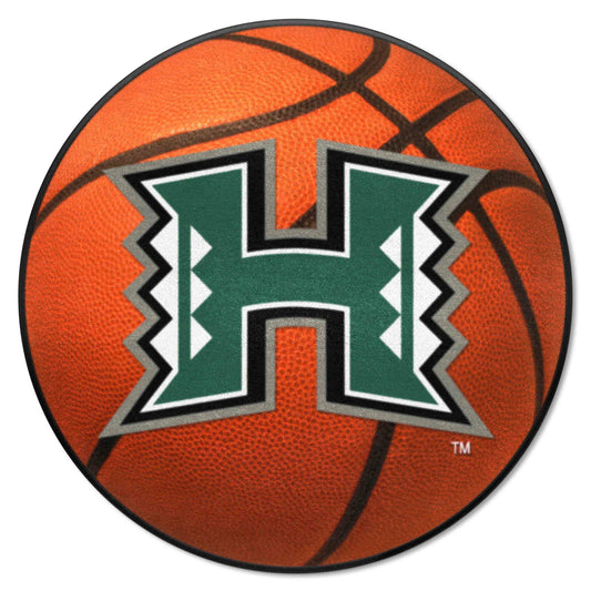 Hawaii Rainbows Basketball Rug - 27in. Diameter - Hawaii