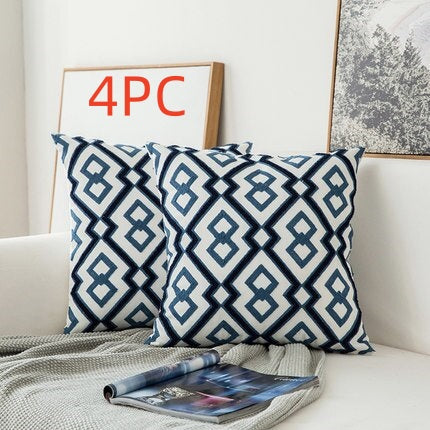 Classical embroidered home pillow without core