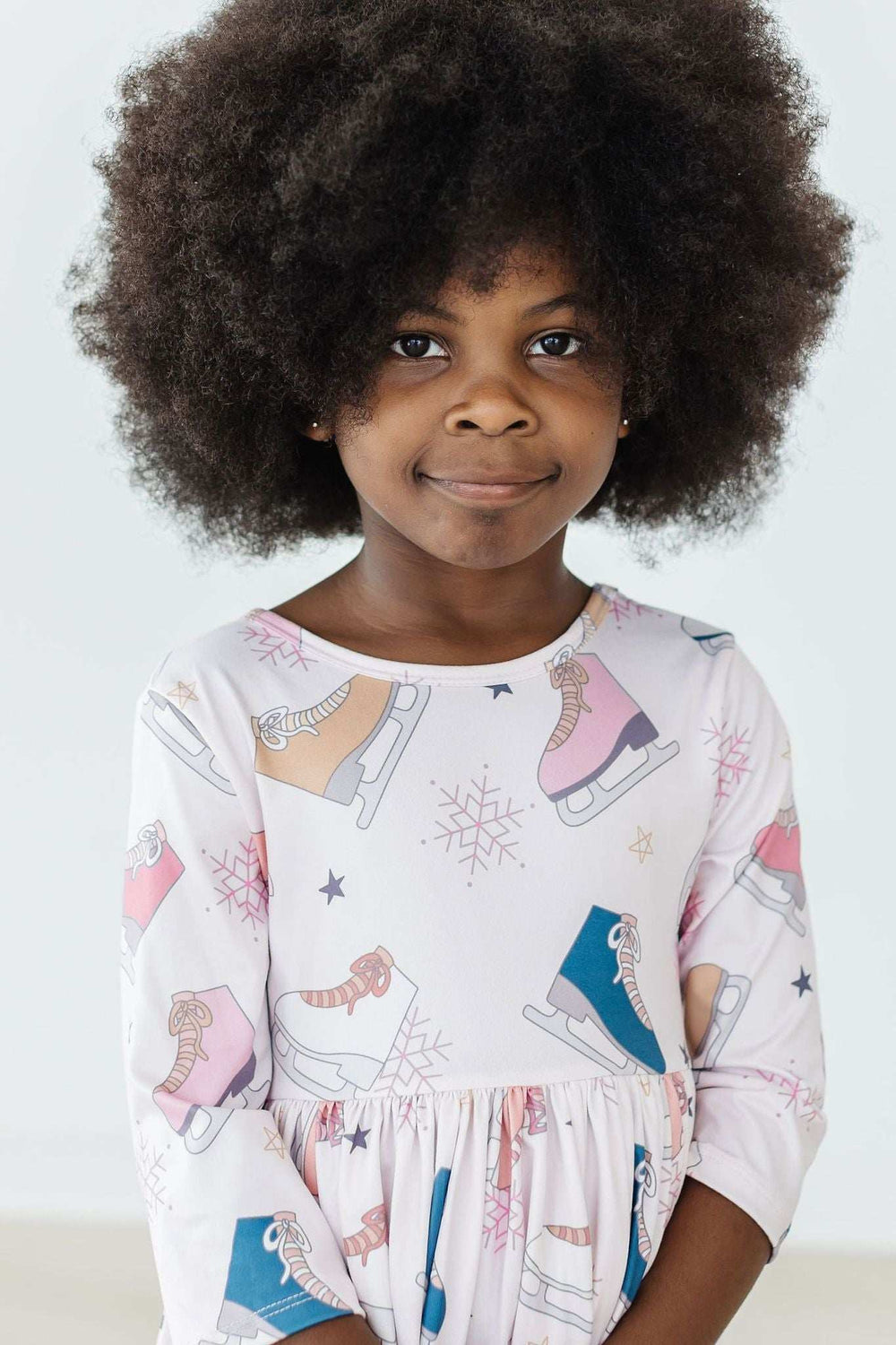 SALE Figure Skate 3/4 Sleeve Twirl Dress - Mila & Rose ® - Flyclothing LLC