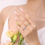 925 Sterling Silver Heart Ring - Trendsi