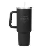 California - Irvine 40oz Black Tonal Powder Coat Tumbler - Logo Brands - Flyclothing LLC