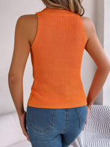 Cable-Knit Round Neck Vest - Trendsi - Flyclothing LLC