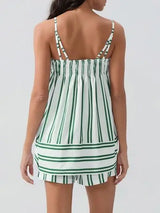 Smocked Square Neck Cami and Shorts Set - Trendsi - Flyclothing LLC