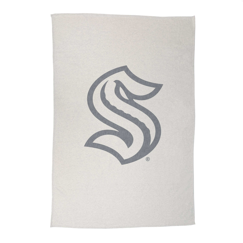 Seattle Kraken Oversized Logo Sublimated Sweatshirt Blanket - Logo Brands - Flyclothing LLC