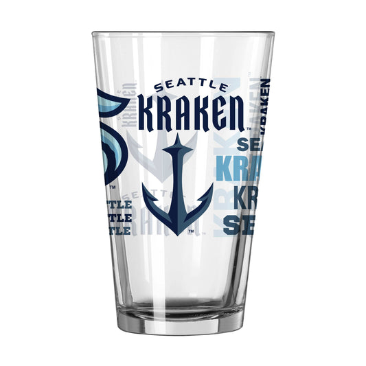 Seattle Kraken 16oz Spirit Pint Glass - Logo Brands - Flyclothing LLC