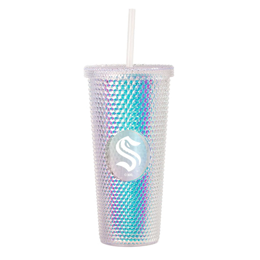 Seattle Kraken 24oz Iridescent Studded Tumbler - Logo Brands - Flyclothing LLC