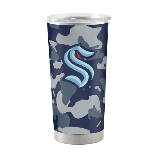 Seattle Kraken 20oz Camo Stainless Steel Tumbler - Logo Brands - Flyclothing LLC