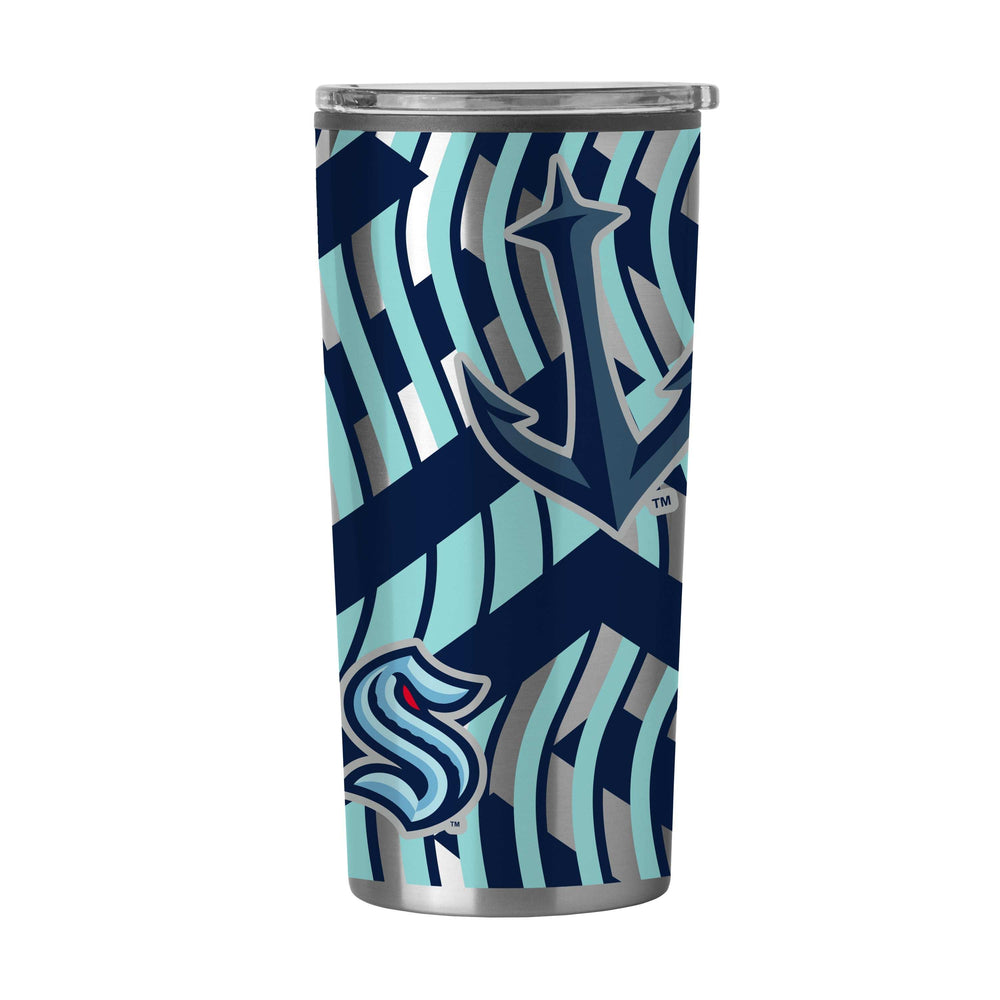 Seattle Kraken Flex 20oz Plastic Wall Stainless Tumbler - Logo Brands - Flyclothing LLC