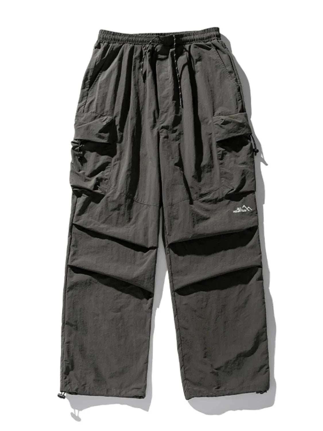 Men's Plus Size Elastic Waist Pants with Pockets - Trendsi - Flyclothing LLC