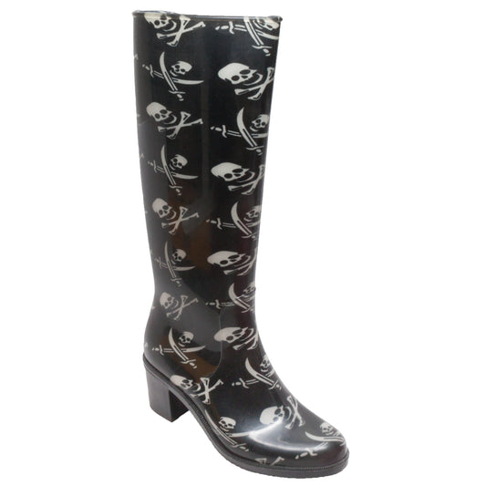 adtec 8475 women 16 fashion rain boot black