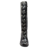 Women 16" Fashion Rain Boot Black - 8475 - Shaboom - Flyclothing LLC