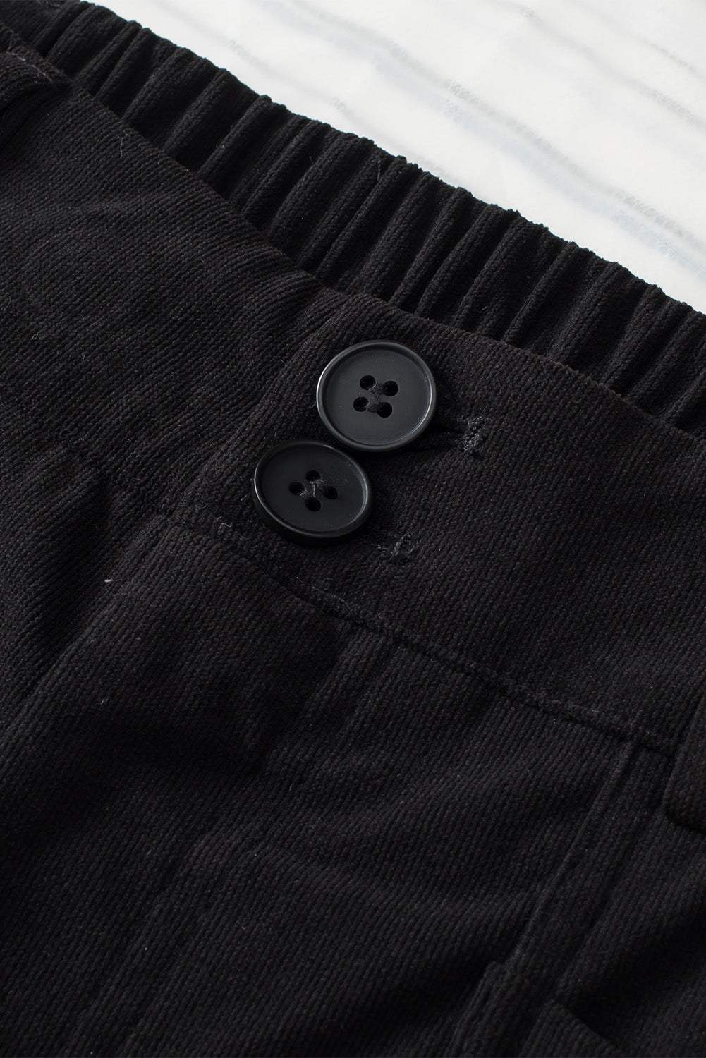 Half Elastic Waist Straight Pants - Trendsi - Flyclothing LLC