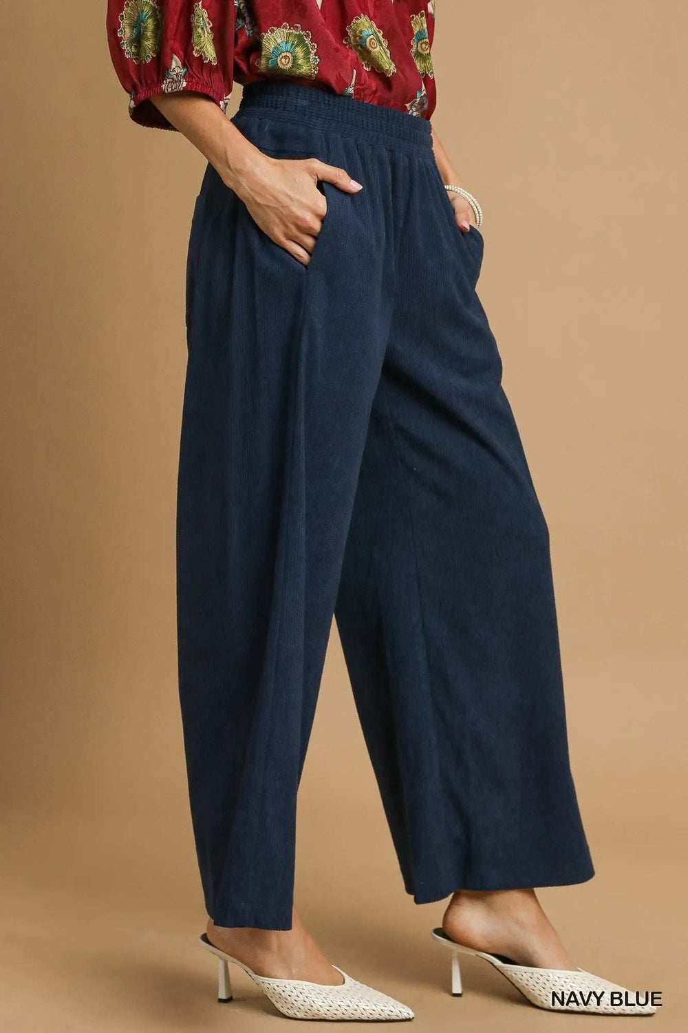 Umgee Wide-Leg Corduroy Pants - Trendsi - Flyclothing LLC