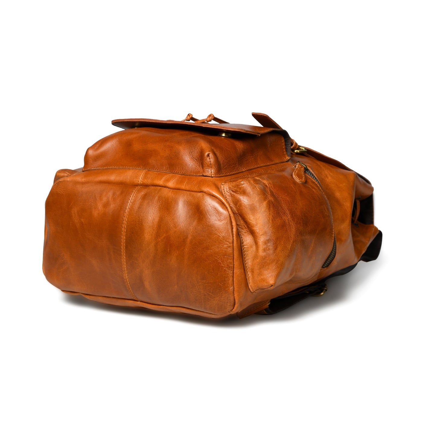 Vortex Leather Backpack: Tan Brown - Classy Leather Bags - Flyclothing LLC