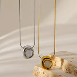 Natural Stone Pendant Necklace - Trendsi - Flyclothing LLC