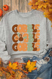 Letter Graphic Round Neck Long Sleeve Sweatshirt - Trendsi - Flyclothing LLC