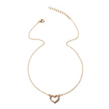 18K Gold-Plated Heart Necklace - Trendsi - Flyclothing LLC